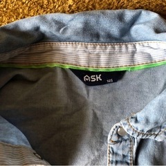 デニム風シャツ　子供服　140.145の画像