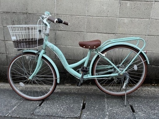 【24インチ自転車】子供車　6段変速　LEDダイナモライト使用　とてもきれい　若林自転車　膳所店　SALE中❗️