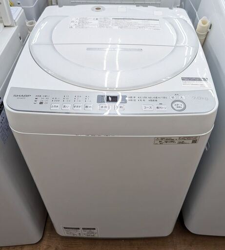 SHARP 7.0㎏洗濯機 ES-GE7D-E 2019年　ag-ad062