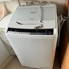 ★【格安】日立ビートウォッシュ 全自動電気洗濯機 8㎏ BW-V80A 2016\'HITACHI ナイアガラビート洗浄 自動おそうじ（NF230113）Zi-963〇W