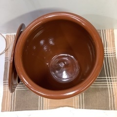 久松窯謹製　常滑焼き　丸壺　三号　日本製の画像