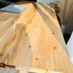 決まりました/杉無垢材PCデスク(ダイニングテーブル可)