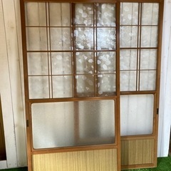 古民家 ドア　障子ドア　ガラスドア　引き戸　レトロなドア