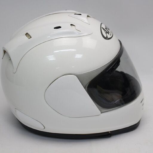 110)Arai アライ フルフェイス ヘルメット Super RAPIDE R スーパーラパイド SNELL 白 ホワイト 61-6