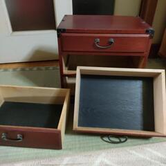 木製　小物入れ（引出し3段）の画像