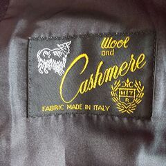 中古◆ウール&カシミヤ製のダブルのロングコート◆の画像