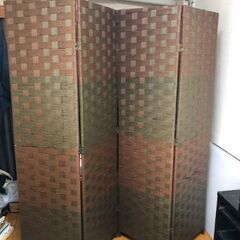 木目調パーテーション
