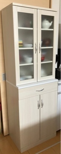 ニトリ　キャビネット　ブリエ　食器棚