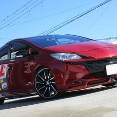 トヨタ　プリウス【自社ローン対応可】ＷＡＬＤエアロ・２０ＡＷ・Ｄサス・ＨＤＤナビ・シートカバー・オートライトの画像