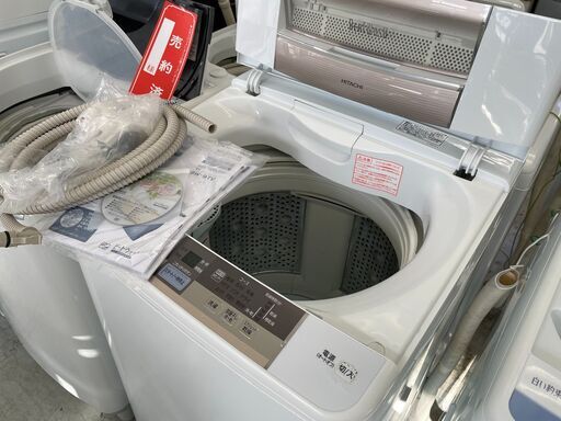 洗濯機の分解クリーニング行っています！配送設置込み　日立9.0K洗濯機DDモーター　2016年製　分解クリーニング済み！！