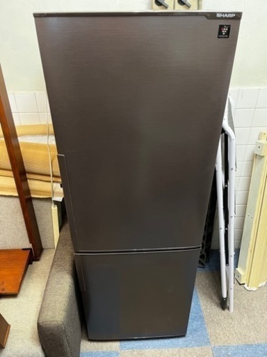 【1-2人用】SHARP 271L 2ドア冷蔵庫  プラズマクラスター内蔵