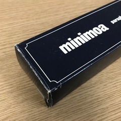 A2301-297  minimoa 折りたたみ傘　ブラック　外箱あり(傷有)  未使用品① 動作未確認の画像
