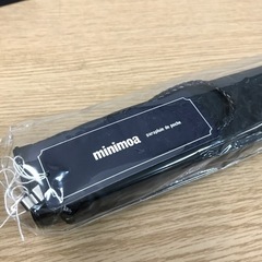 A2301-297  minimoa 折りたたみ傘　ブラック　外箱あり(傷有)  未使用品① 動作未確認の画像