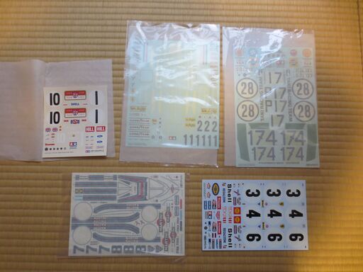 プラモデル　タミヤ製1/12ビッグスケール　ポルシェ９１０／フェラーリ３１２T／３１２B／ブラバムBT４４B／ロータス４９B　ロータス