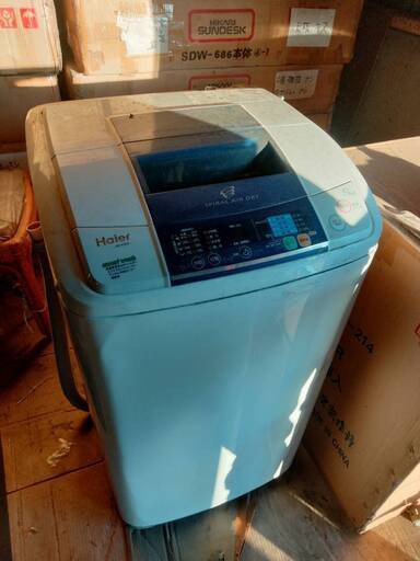 ハイアール5.0kg全自動洗濯機+簡易乾燥機能付　JW-K50F