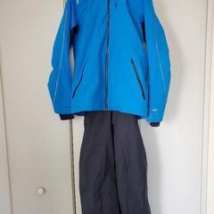 スキーウェア男性用165cm美品、上着phenix青下desce...