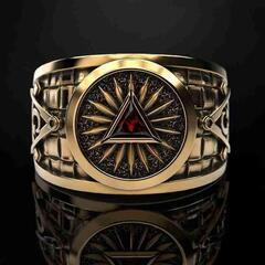 【ゴールド】合金シルバールビー　クラフトリング　人気　21号　サ...