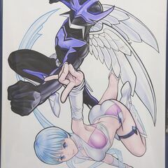 ウイングマン 描き下ろしＦ６キャラファインボード 桂正和展