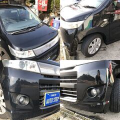 奈良 ワゴンRスティングレー！検査付き！総額販売！スマートキー　プッシュスタート　ETC ハンズフリー通話　Bluetoose接続　リヤスポイラー　純正エアロの画像