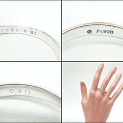 E637 エステール Pt900 3.7g  0.311ct ダイヤモンド 指輪 リングの画像