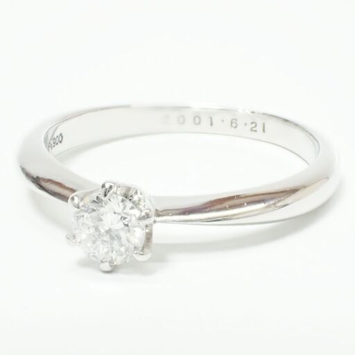 E637 エステール Pt900 3.7g  0.311ct ダイヤモンド 指輪 リング