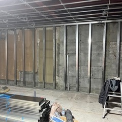 軽量鉄骨下地(軽天屋)ボード貼り^_^造作大工未経験者大募集^_^