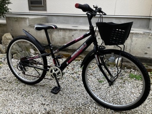 416、ジュニアマウンテンバイク24インチ(ブラック)