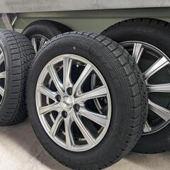 スタッドレス　１６５／６５Ｒ１４ アルミ付　4本　GY アイスナビ6 18年製の画像