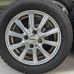 スタッドレス　１６５／６５Ｒ１４ アルミ付　4本　GY アイスナビ6 18年製の画像