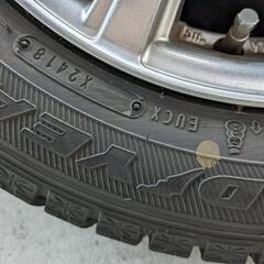 スタッドレス　１６５／６５Ｒ１４ アルミ付　4本　GY アイスナビ6 18年製の画像