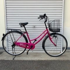 ☆前後タイヤ新古品☆ 26インチ LEDダイナモライト軽快車 防...