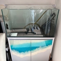 90センチ水槽、水槽台付きの画像