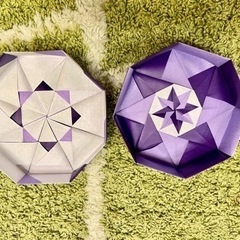 折り紙小物入れ❤︎の画像