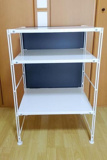 無印良品 スチール ユニットシェルフ 小 ライトグレー テレビ台としても