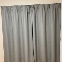 IKEA カーテン　グレー　3セット　遮光