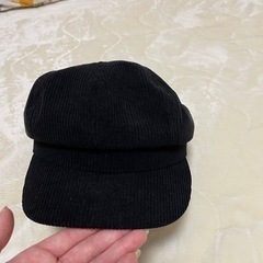 レディース キャスケット 黒の画像