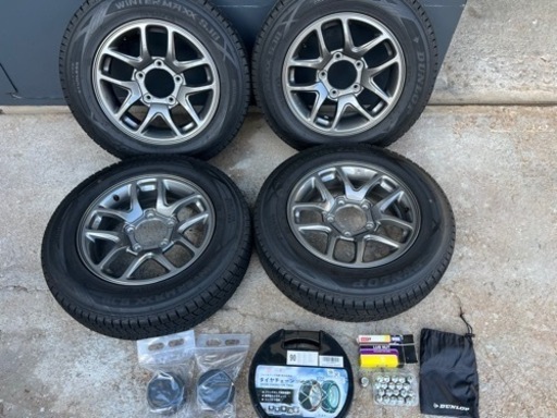 【美品】スズキジムニーJB64W純正ホイール＆スタッドレス4本セット