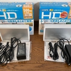 I•O DATA HARD DISK 500GB (2set)