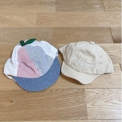 ベビー服　ロンパースと帽子の3点セット　80センチの画像
