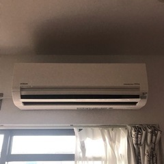 【無料!! 長期保証あり!!】HITACHI  エアコン  白く...