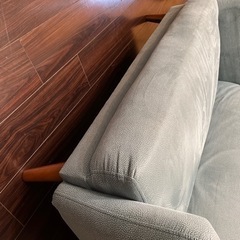 2人掛けソファ（ブルー）の画像