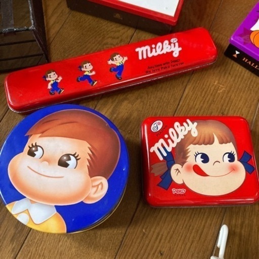 絶版ペコちゃん昭和レトロヴィンテージ当時物ブリキ箱蔵出ＪＡＮコード無保管品 絶版ペコちゃん昭和レトロヴィンテージ当時物ブリキ箱蔵出JAN