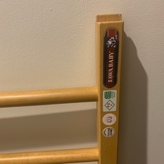 ベビーベッド　120×70 サワベビー　布団、ベッドガード付きの画像