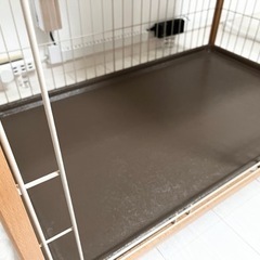 猫ケージ キャットケージ 木製フレームの画像