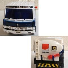 ヨネザワ ダイヤペット 三菱 ふそう タンクローリー 日本石油 ミニカー 青白 レトロ ☆ PayPay(ペイペイ)決済可能 ☆ 札幌市 豊平区 平岸の画像