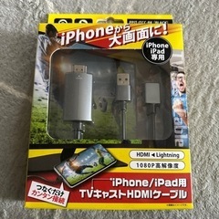 iPhoneをテレビ画面で映す為の配線キットの画像