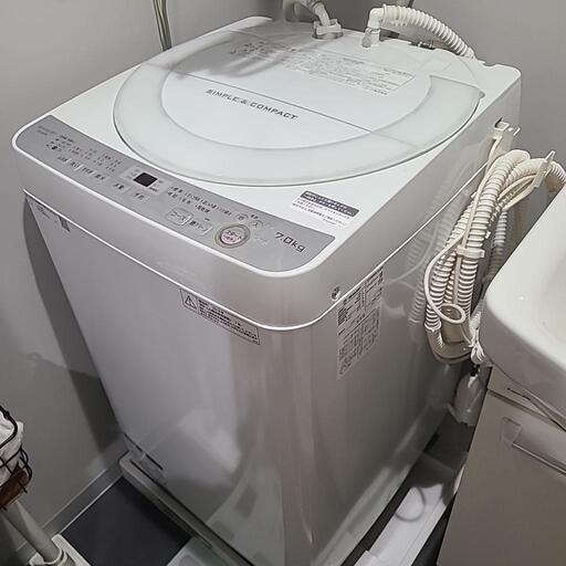 洗濯機 SHARP ES-GE78-W