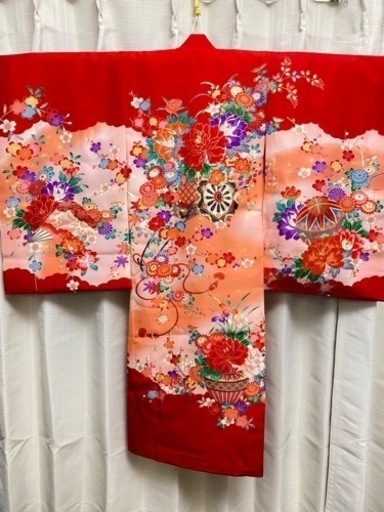 お宮参り着物　正絹　初着