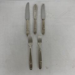 【LUCKY WOOD】 ラッキーウッド カトラリーセット ミート フィッシュ フォーク ナイフ 各10本 50本セットの画像