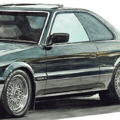NC-417 レパードアルティマV30限定版画 直筆サイン額装●作家平右ヱ門 NC-417 NISSAN レパードアルティマV30 限定版画 直筆サイン有